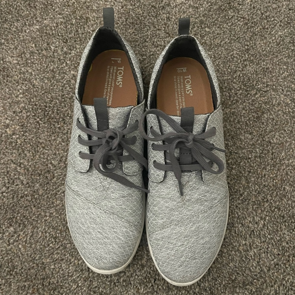 Toms Grey Lace Del Rey Sneakers